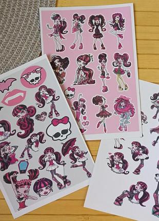 Стикерпак (не прорезной) monster high монстр хай а5 набор 3 шт (25983)