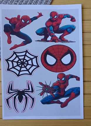 Стикерпак (не прорезной) человек-паук spider man а4 код 25413