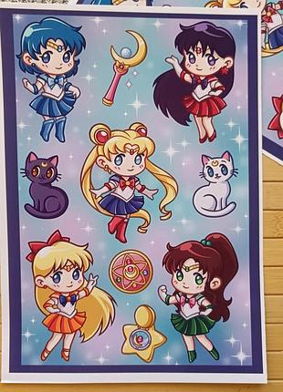 Стикерпак (не прорезной) сейлор мун sailor moon а5 22199
