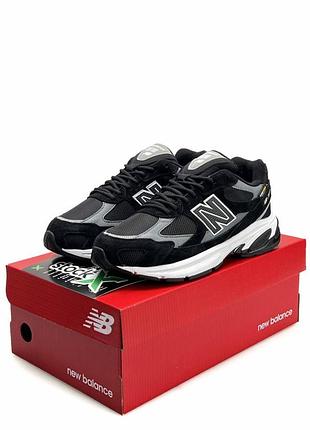 Мужские кроссовки new balance 201023x black grey white