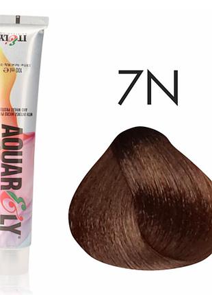 7n фарба для нормального та сивого волосся itely aquarely русявий, 100 мл.