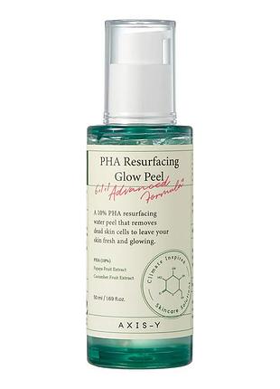 Пілінг делікатний для сяйва шкіри з 10% axis-y pha resurfacing glow peel, 50 мл