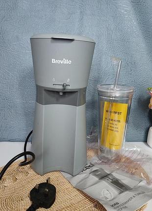 Кофеварка breville iced coffee maker plus с кофейной чашкой и трубочкой