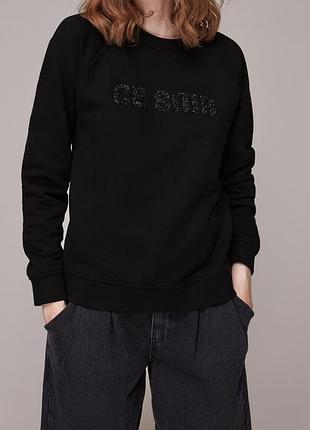 Чорна кофта, світшот whistles 3