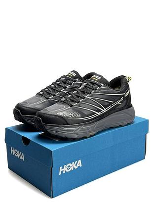 Мужские кроссовки hoka mafate speed 297x black grey
