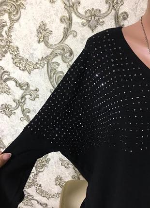 Шикарный свитер батал длинный 2