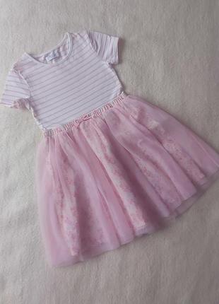 Хлопковое платье на 7-8 лет от primark