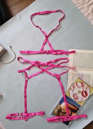 Еротичний комплект портупея та пояс з гартерами hunkemоller s m