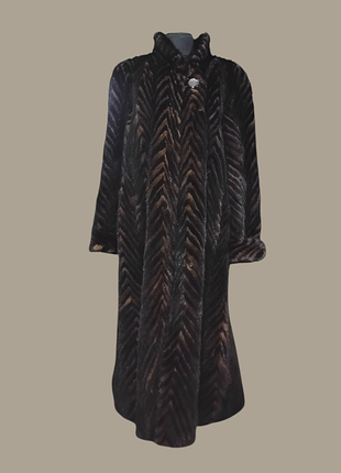 Винтаж. дл 130см. ог 120см. норковая шуба. манто