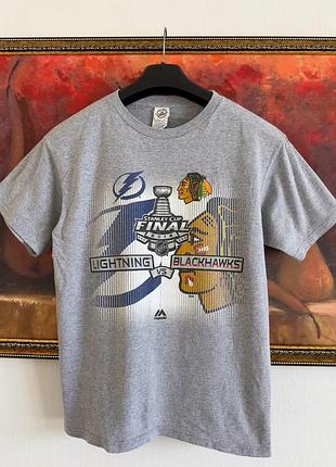 Винтажная футболка nhl majestic подростковый xl