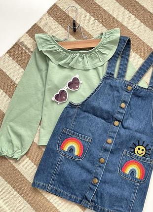 Джинсовий сарафан і блуза next 5-6 років 2