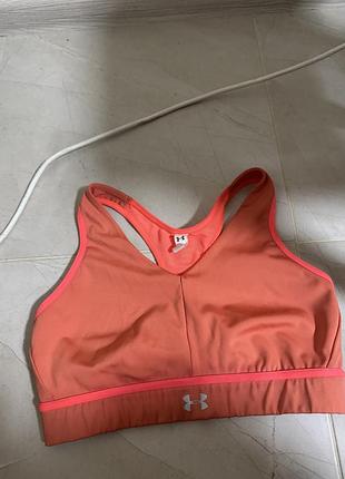 Спортивний топ under armour помаранчевий розмір s