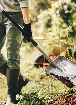 Лопата совковая fiskars xact l (1066731) 8