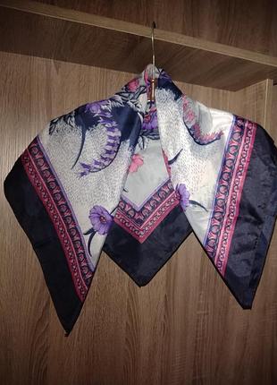 Платок хустка палантин женский шелковый  70*70см