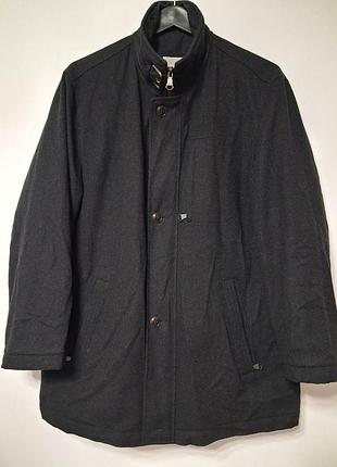 Пальто куртка мужская темно серая черная bugatti, размер xl - 2xl.