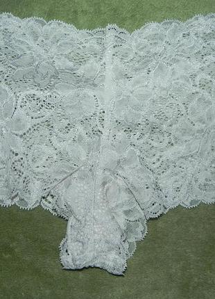 Новые кружевные трусики шортики.замеры на фото.  12/46р