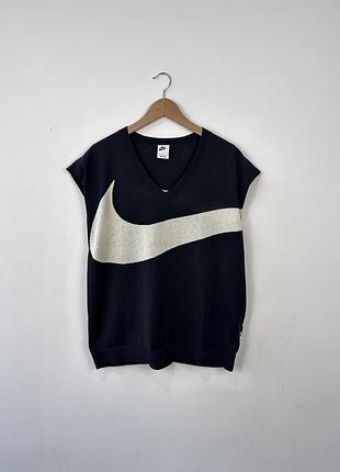 Жилетка чоловіча nike sportswear big swoosh knit sweater vest preppy size l