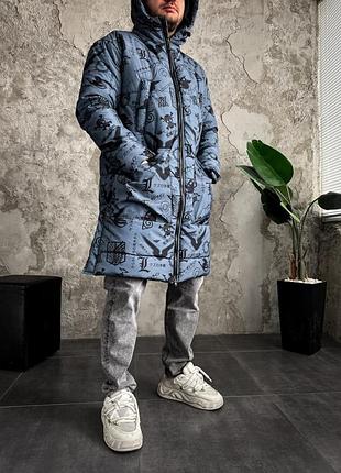 Куртка зимняя мужская длинная