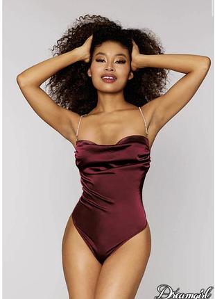 Боди эротическое сексуальное ролевые игры костюм нижнее белье комбинация сатин атлас love&amp;honey бдсм