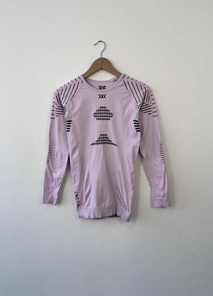 Жіноча термокофта x-bionic invent 4.0 training shirt long sleeve pink size l термобілизна