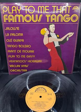 Václav hybš orchestra – play to me that famous tango 1980 /платівка /вініл /vinyl /vintage