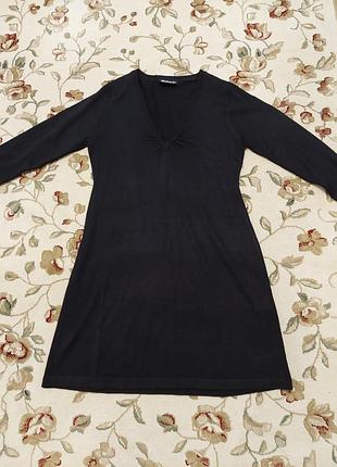 Теплое с пояском платье 👗 3