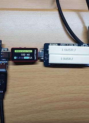 Набір для виміру опору кабелів для usb тестерів witrn, ryken