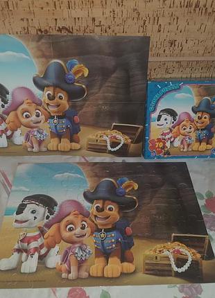 Пазлы paw patrol,щенячий патруль, 70 элементов + пластик