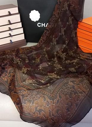 Mantero viii collection! оригинал! шикарная шелковая шаль палантин пластинок