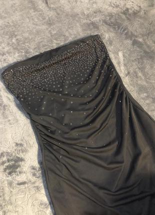 Шифонова сукня / сукню-бюстьє / плаття з розрізом по нозі / сукні з відкритими плечима2 фото