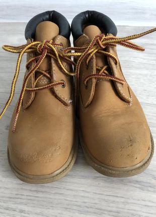 Кожаные деми ботинки timberland{ оригинал},рыжие,коричневые6 фото