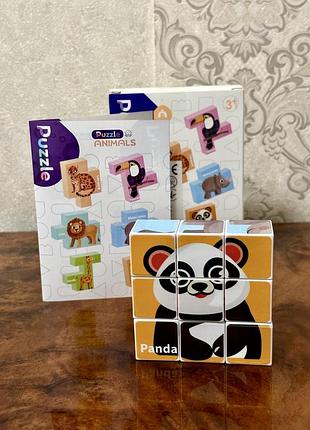 Магнітні кубики тварини