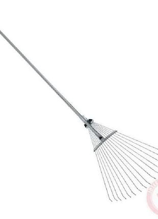 Граблі віялові 15 прутів, регулювання 30-50см ft-3004 тм intertool