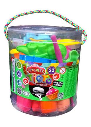 Тесто для лепки danko toys "master do" 22 цвета tmd-01-04