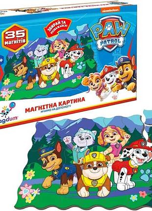 Набор магнитов магнитная картина щенячий патруль "мчимся на помощь" ml4034-33