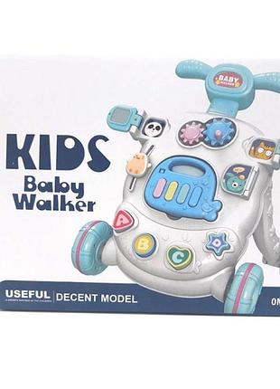 Ходунки-каталка зі світлом і звуком mt-4_blue