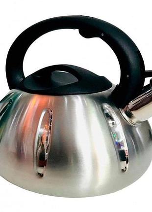 Чайник rainberg rb-627 из нержавеющей стали со свистком