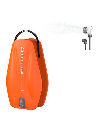 Душ портативный с емкостью и насосом flextail tiny shower bag, 20 л, оранжевый