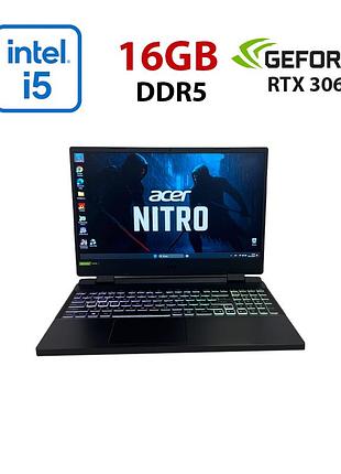 Игровой ноутбук acer nitro 5 an515-58 / 15.6" (1920x1080) ips / intel core i5-12500h (12 (16) ядер 3.3 - 4.5 ghz) / 16 gb ddr5 /