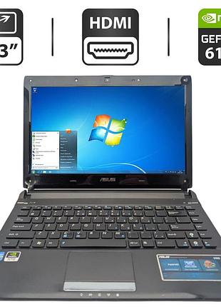 Ноутбук asus u36s / 13.3" (1366x768) tn / intel core i5-2450m (2 ядра по 2.5 - 3.1 ghz) / 6 gb ddr3 / 320 gb hdd / nvidia geforce