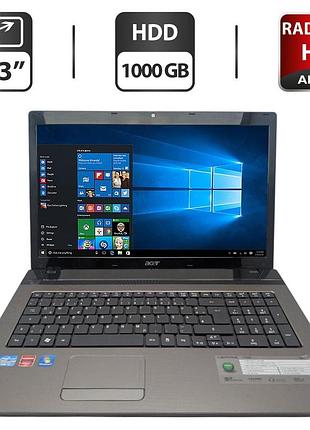 Ноутбук acer aspire 7750g / 17.3" (1600x900) tn / intel core i7-2670qm (4 (8) ядра по 2.2 - 3.1 ghz) / 8 gb ddr3 / 1000 gb hdd /