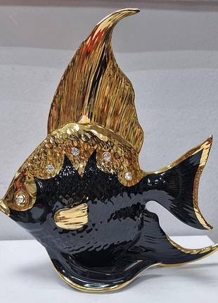 Эксклюзивная фарфоровая статуэтка "золотая рыбка"