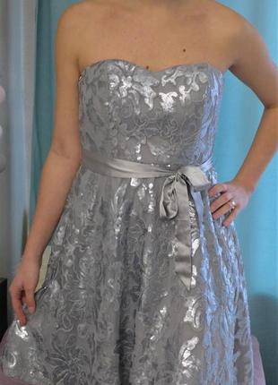 Стильное праздничное платье с пайетками s.oliver (новый год, фотосессии...), размер m6 фото