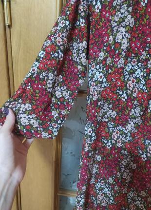 Шикарне плаття міді в квітковий принт від laura ashley,p. 145 фото