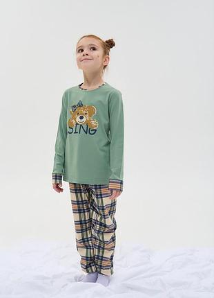 Піжама дитяча на дівчинку трикотажна туреччина розмір 14-15 (зріст 162-168) останній розмір