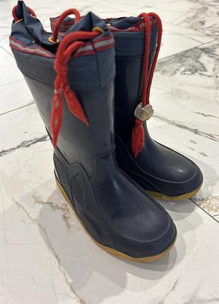 Гумові чоботи для хлопчика з утепленням всередині