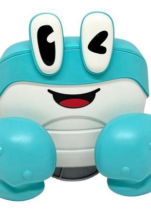 Крабик краб двигается 2 режима развивающая игрушка для детей с мелодиями и датчиком препятствия розовый