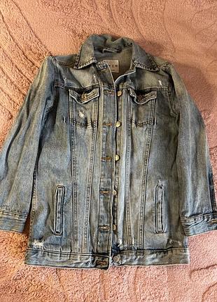 Джинсова куртка кардиган