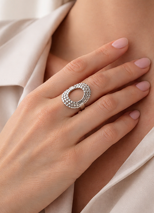 Тренд медична нержавіюча сталь стильне сріблясте жіноче кільце каблучка