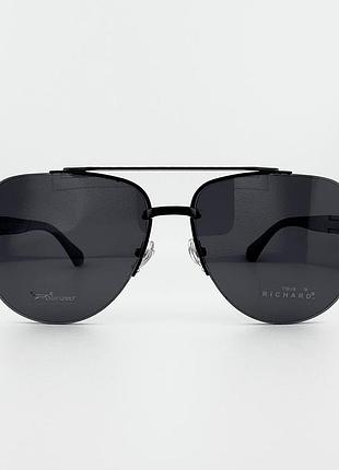 Краплі авіатори сонцезахисні окуляри thom richard tr 9502 col.01-p1 з поляризацією чорні темні